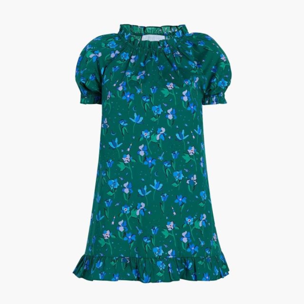 NWT Hill House Katherine Dress in Emerald Space Floral (XS) 🛸🌹